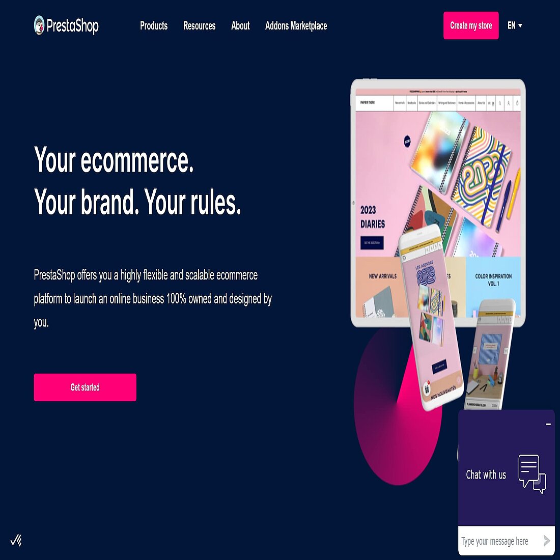 Prestashop website builder