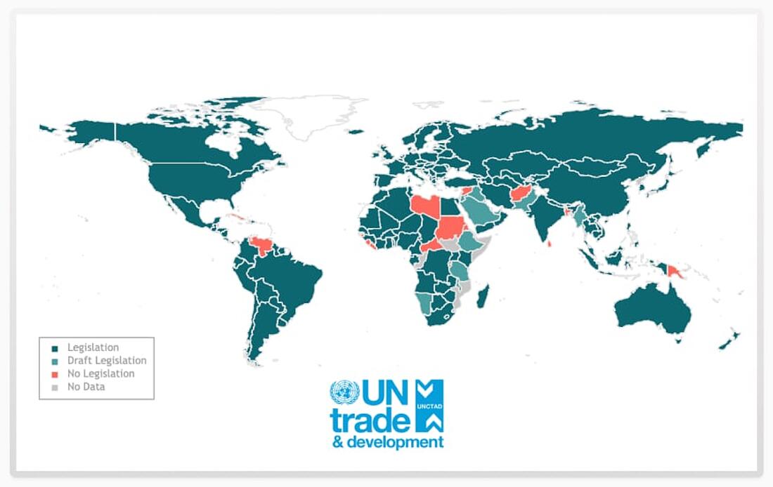 Abbildung der globalen Datenschutzgesetzgebung