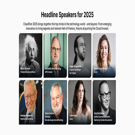 CloudFest 2025 featured an eclectic lineup of speakers, from tech pioneers and internet legends to innovators and entertainers - all united in pushing the Cloud forward. The headline speakers at CloudFest 2025