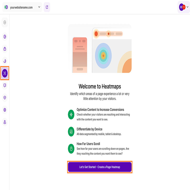 Activate the Page Heatmaps Feature Activate the Page Heatmaps Feature