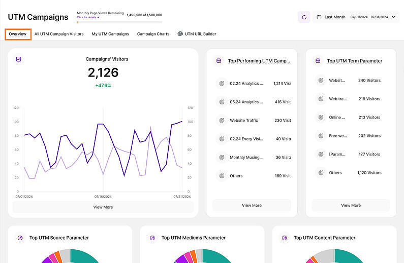 UTM Campaigns Overview