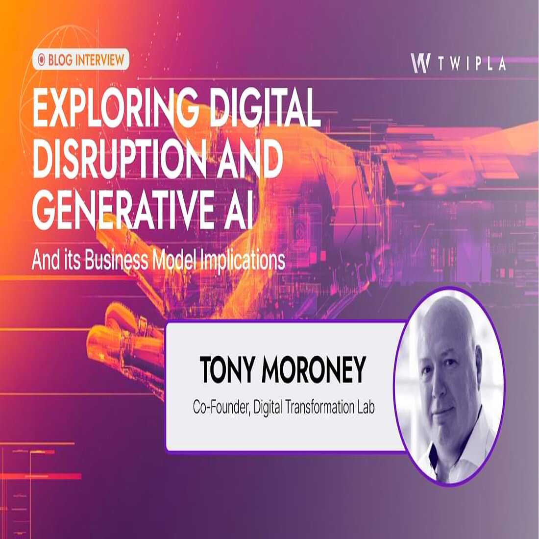 Blog interview with Tony Moroney