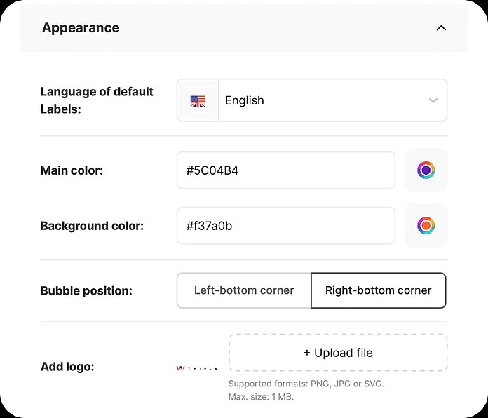 Polls - customizable appearance - TWIPLA Website Intelligence