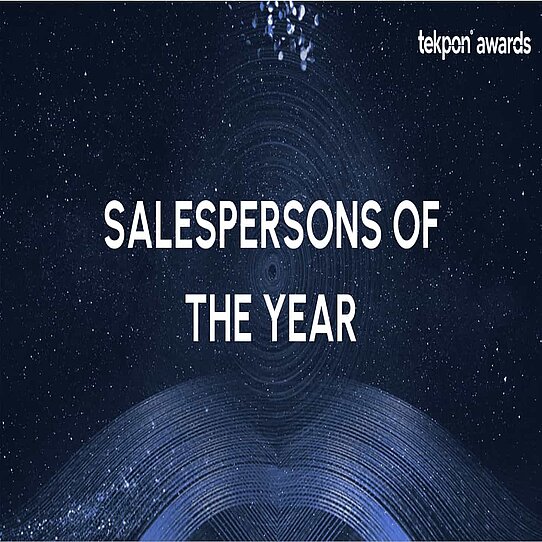 Tekpon "salesperson of the year" award category 