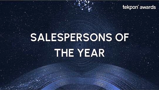 Tekpon "salesperson of the year" award category 