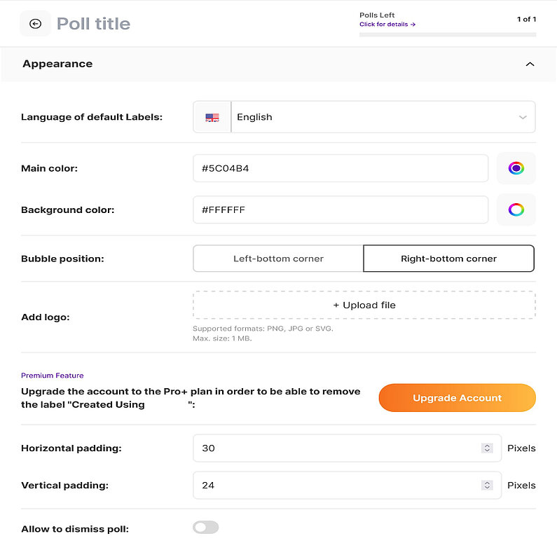 Customize The Appearance Of Your Polls