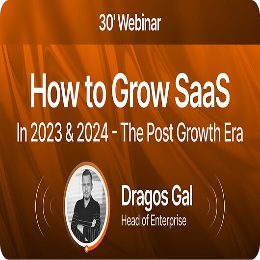 November Webinar Event with Dragos about how to grow Saas