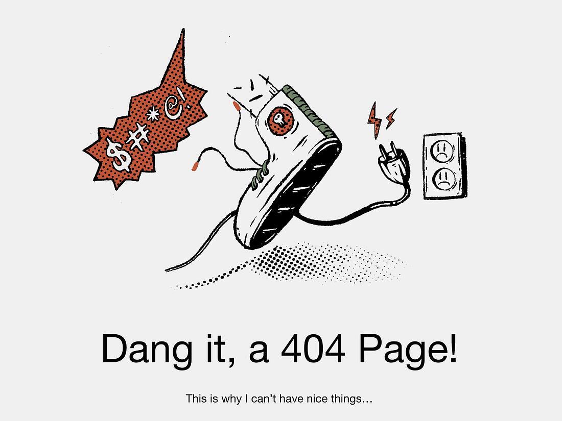 Example of a well-designed 404 page