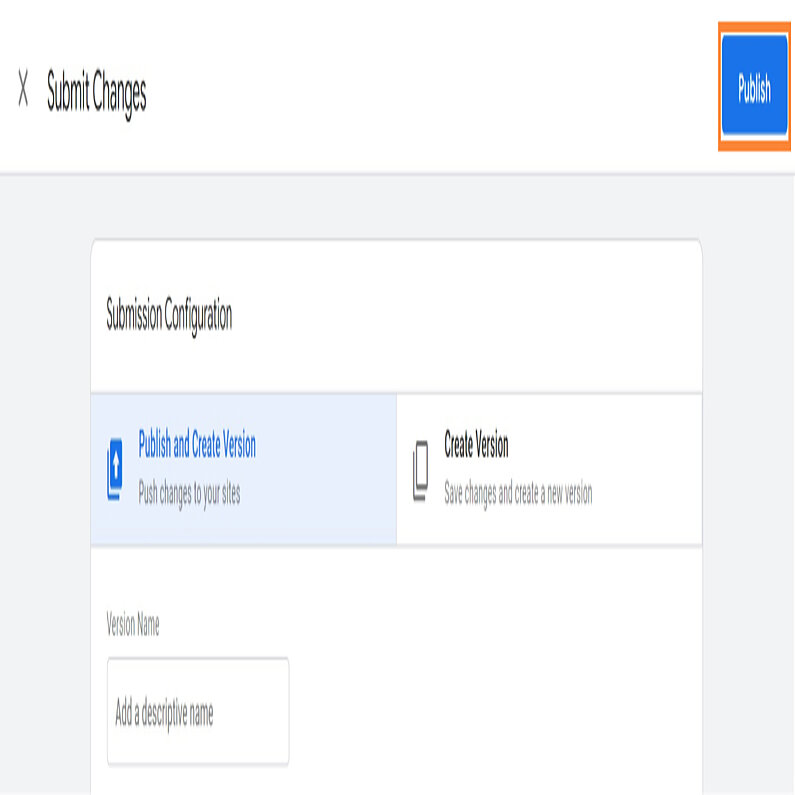 Publicarea modificărilor