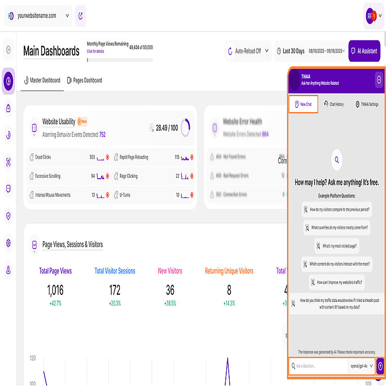 Overview of New Chat Screen Overview of New Chat Screen