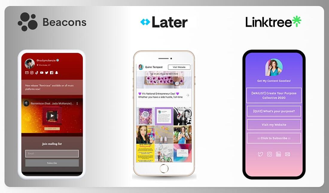 Best Link-in-bio platforms