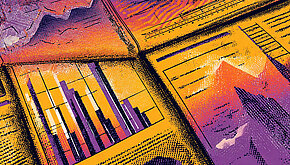 Lichtenstein-style graphic of a website intelligence newspaper, representing our website intelligence news roundup