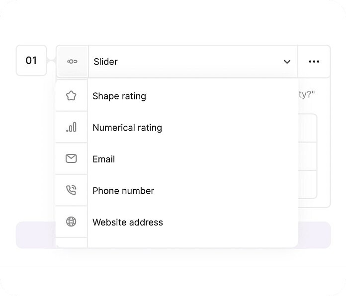 Surveys - flexible question categories - TWIPLA Website Intelligence