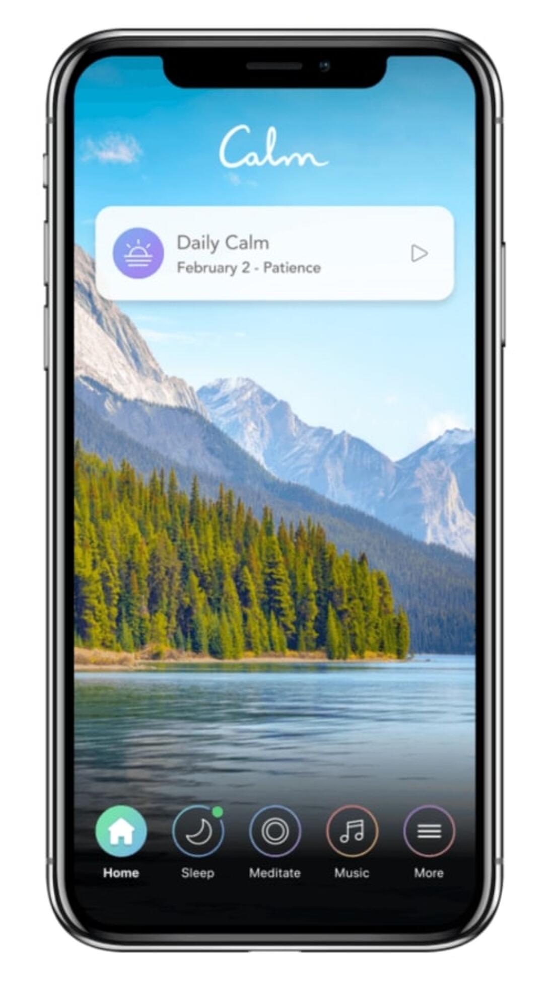 Calm app Sleep and Meditation