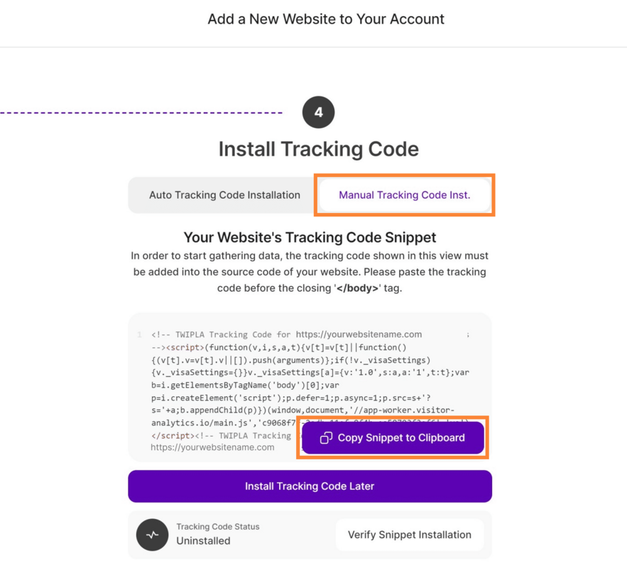Weebly - Install Tracking Code