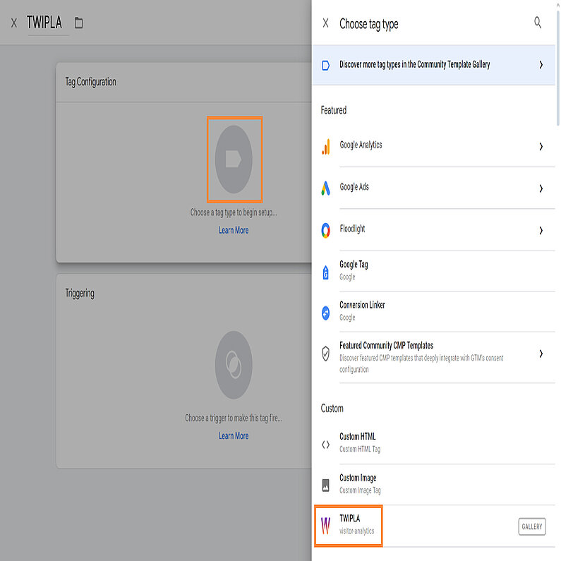 Selectați eticheta TWIPLA