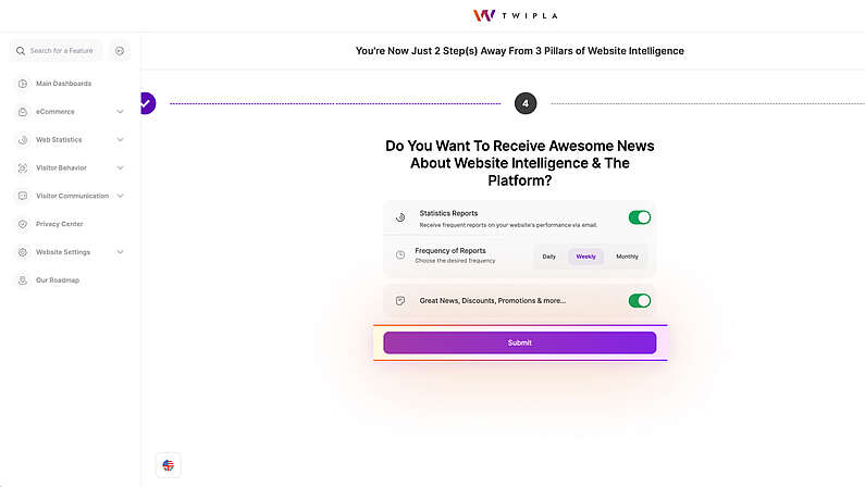 Nachrichten über Website-Intelligenz im Posteingang erhalten