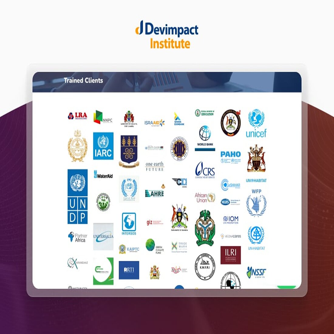 Devimpact Institute is accredited to offer training courses by NITA Devimpact data privacy training course