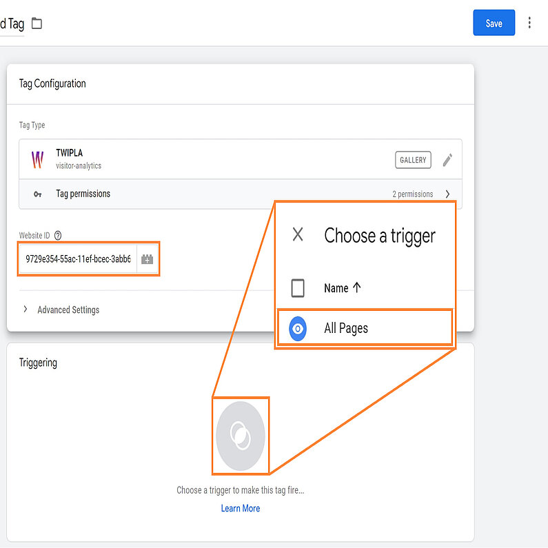 Configurați declanșatorul