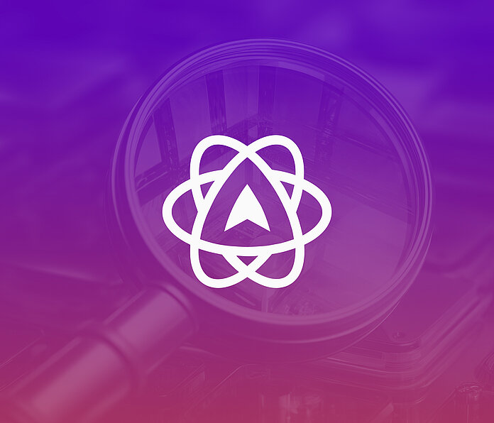 An abstract image representing Mouseflow with a centered logo