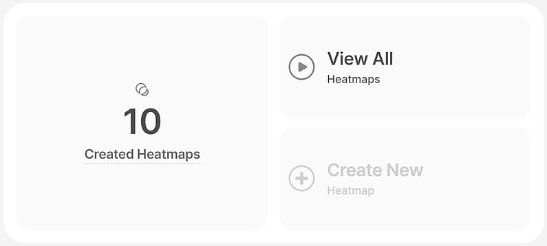 Übersicht der Heatmaps im Haupt-Dashboard