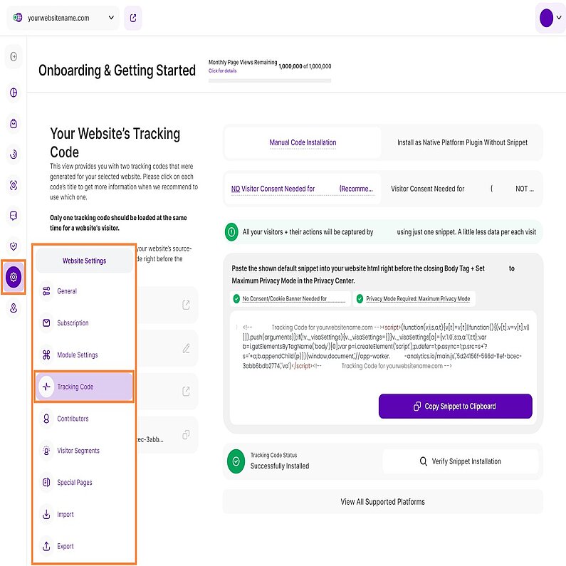 Verstehen des Tracking Codes