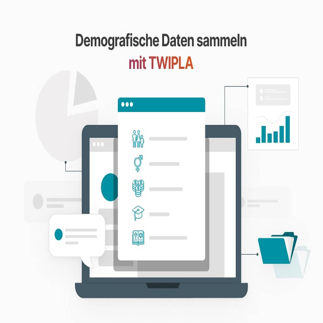 Grafik der Besucherkommunikationsfunktion von TWIPLA