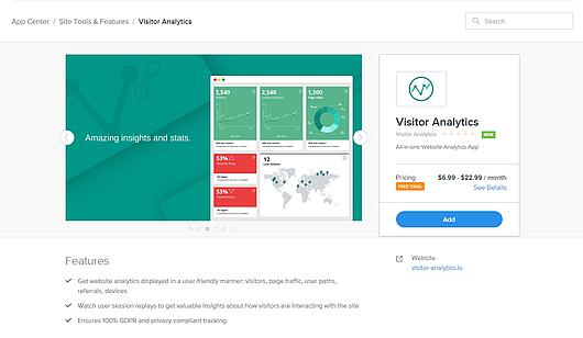 Besucheranalyse auf Weebly verfügbar