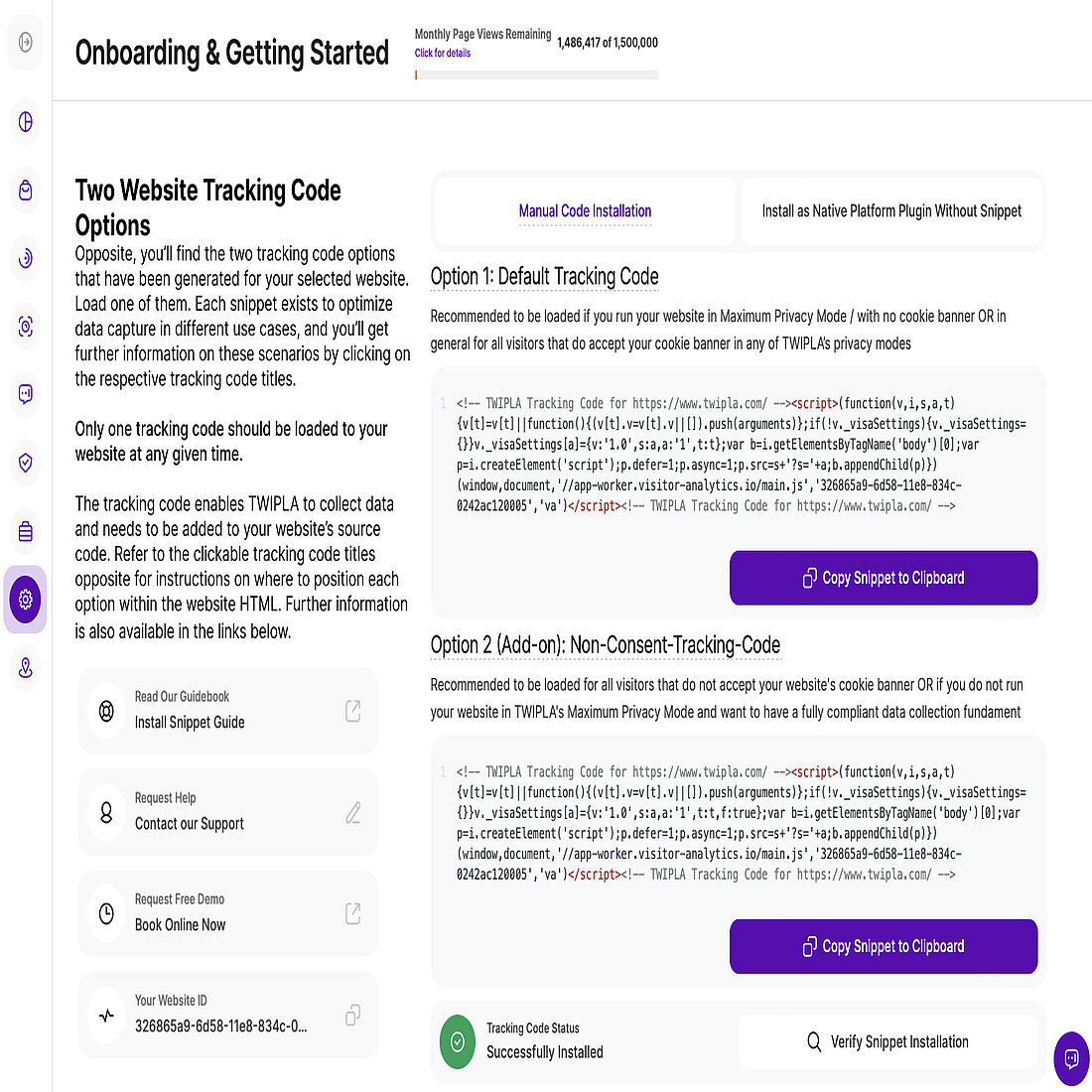 TWIPLA neue Tracking-Code-Optionen