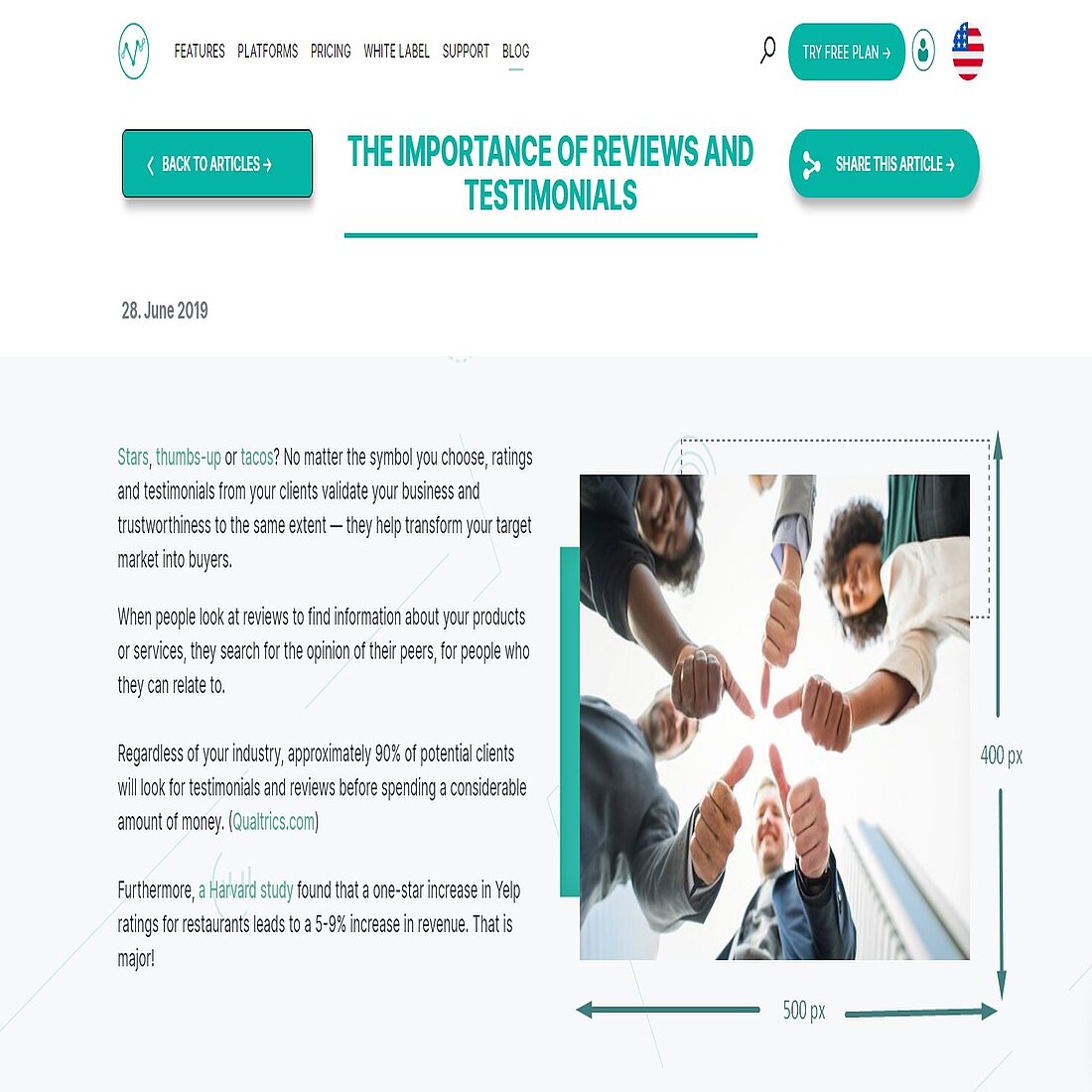 Reducing size of images: image example - Visitor Analytics blog Image that does not need a bigger resolution - Visitor Analytics blog