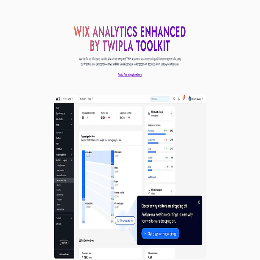 We’re looking for users to feature in our next Success Story - just answer a few quick questions, and we’ll handle the rest. An example Success Story on Wix Analytics