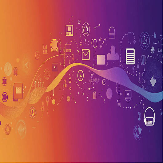 Graphic representing customer journey analytics