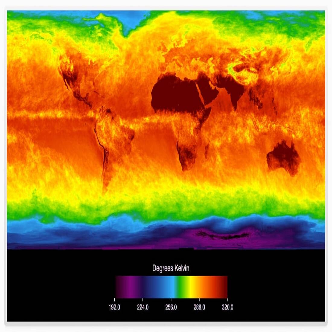 Heatmap global temperatures NASA