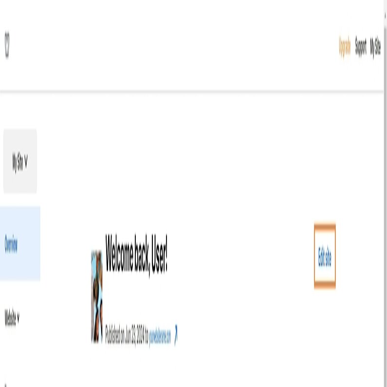 Open Weebly website editor