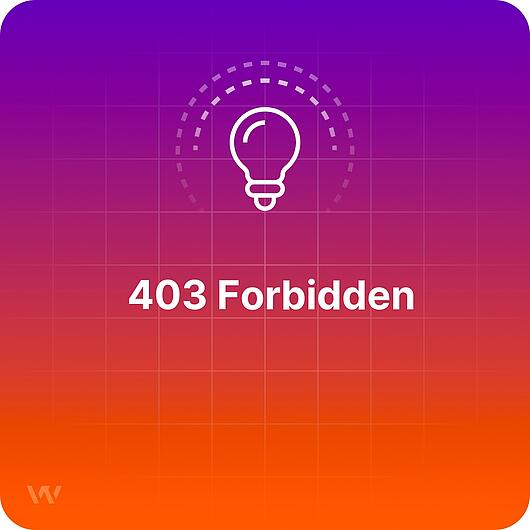 What is a 403 Forbidden?