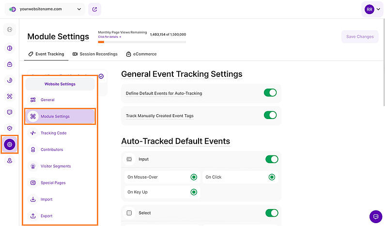 Manage Your Module Settings