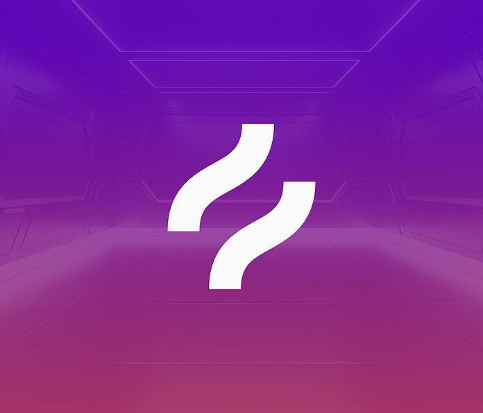 An abstract image representing Hotjar with a centered logo