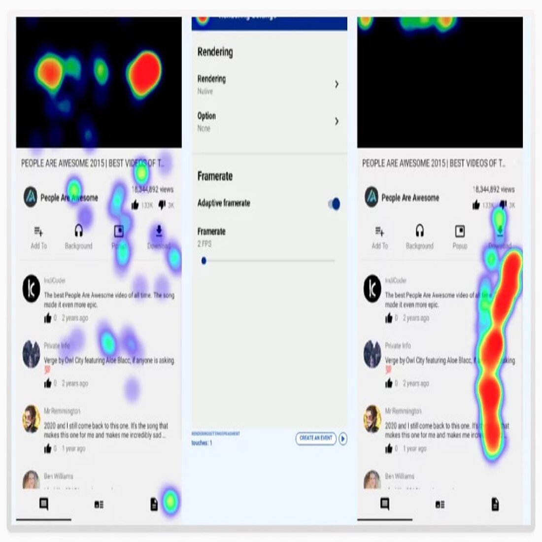 Social media engagement heatmaps are useful because they highlight where users interact most, helping optimize content placement, improve user experience, and boost engagement. Social media engagment heatmap example