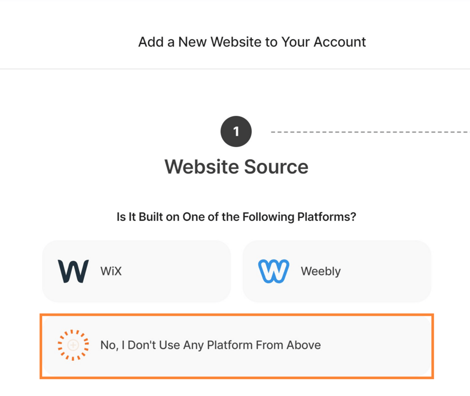 Weebly - Select Platform