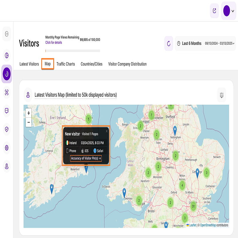 Visualize Your Visitor Locations Visualize Your Visitor Locations