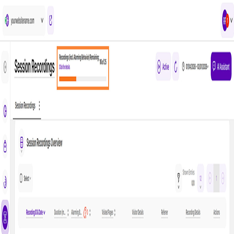 Einige allgemeine Hinweise für Session Recordings Einige allgemeine Hinweise für Session Recordings