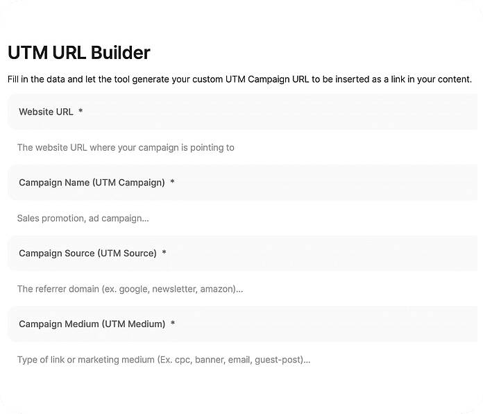 UTM campaigns - create a UTM campaiign link - TWIPLA Website Intelligence