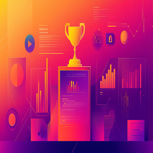 Top Web Statistics Tools Comparison 2026 Illustrated comparison of web analytics dashboards with charts, privacy icons, and a trophy symbolizing top-performing tools