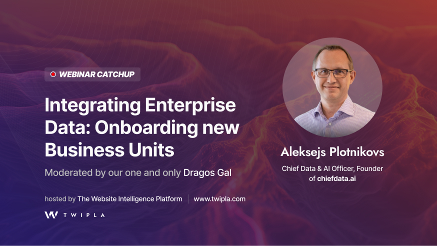 Webinar Aleksejs Plotnikovs on enterprise data management