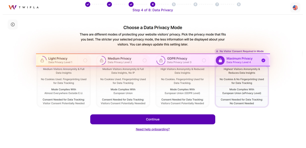 choose your data privacy