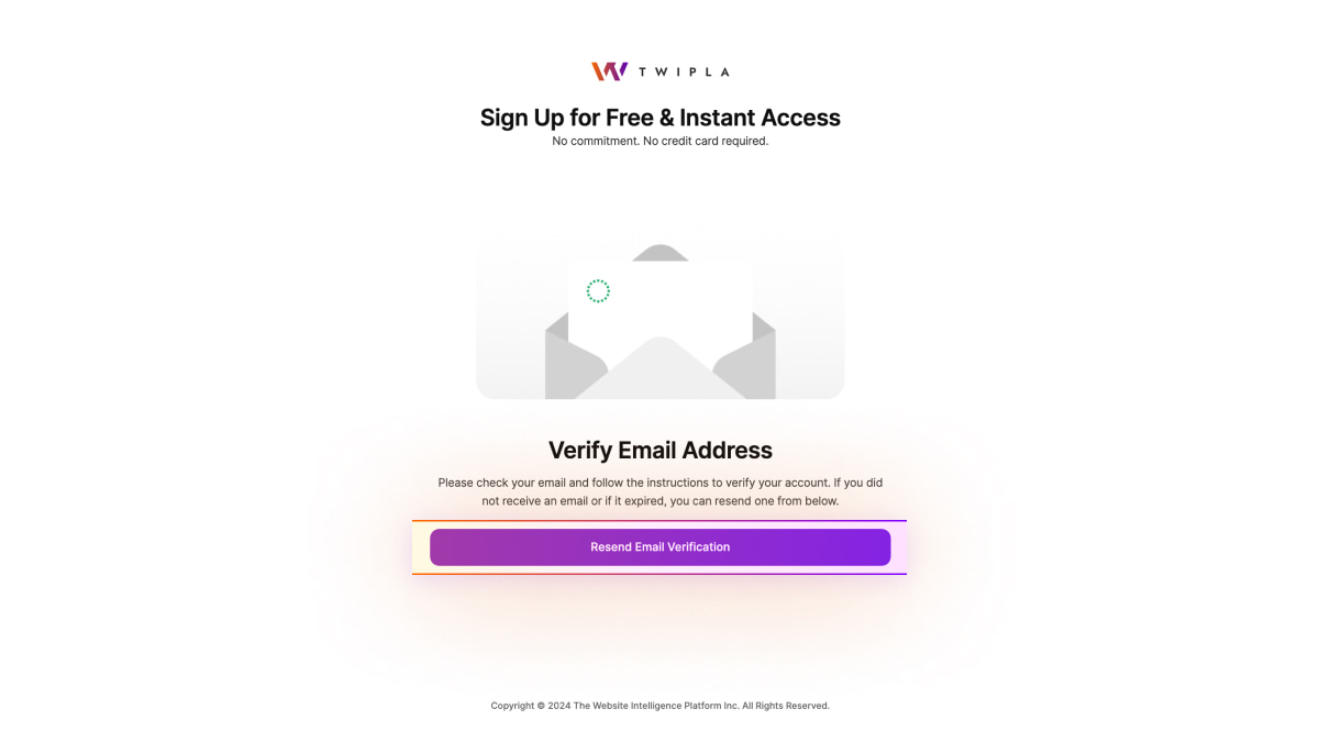 verify your email address